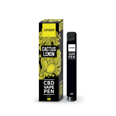 Euphoria CBD Vape Pen Cactus Lemon, 2 ml