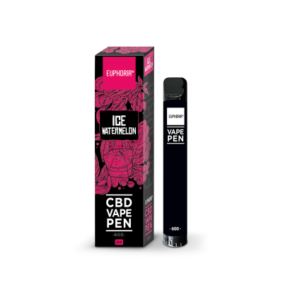 Euphoria CBD Vape Pen Ice Watermelon, 2 ml
