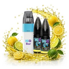 24K Puffs HiQ Bar Lemon Lime Refillable Disposable & 2x10ml 20mg