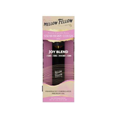 1000 Puffs Mellow Fellow STRAWBERRY COUGH JOY 2ml